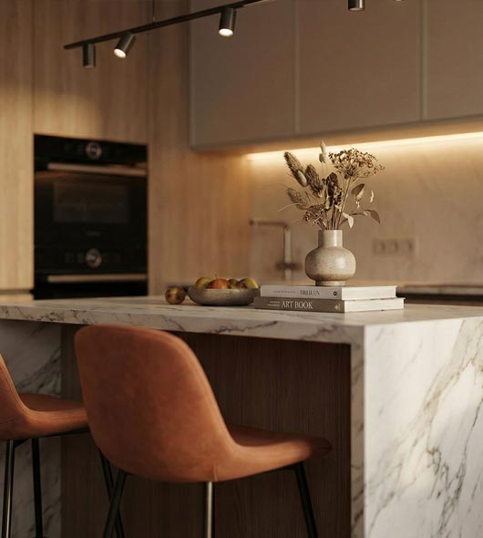 Terrakotta és tölgy: egy modern enteriőr titkai